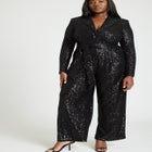 Sequin Tailored Jumpsuit image number null