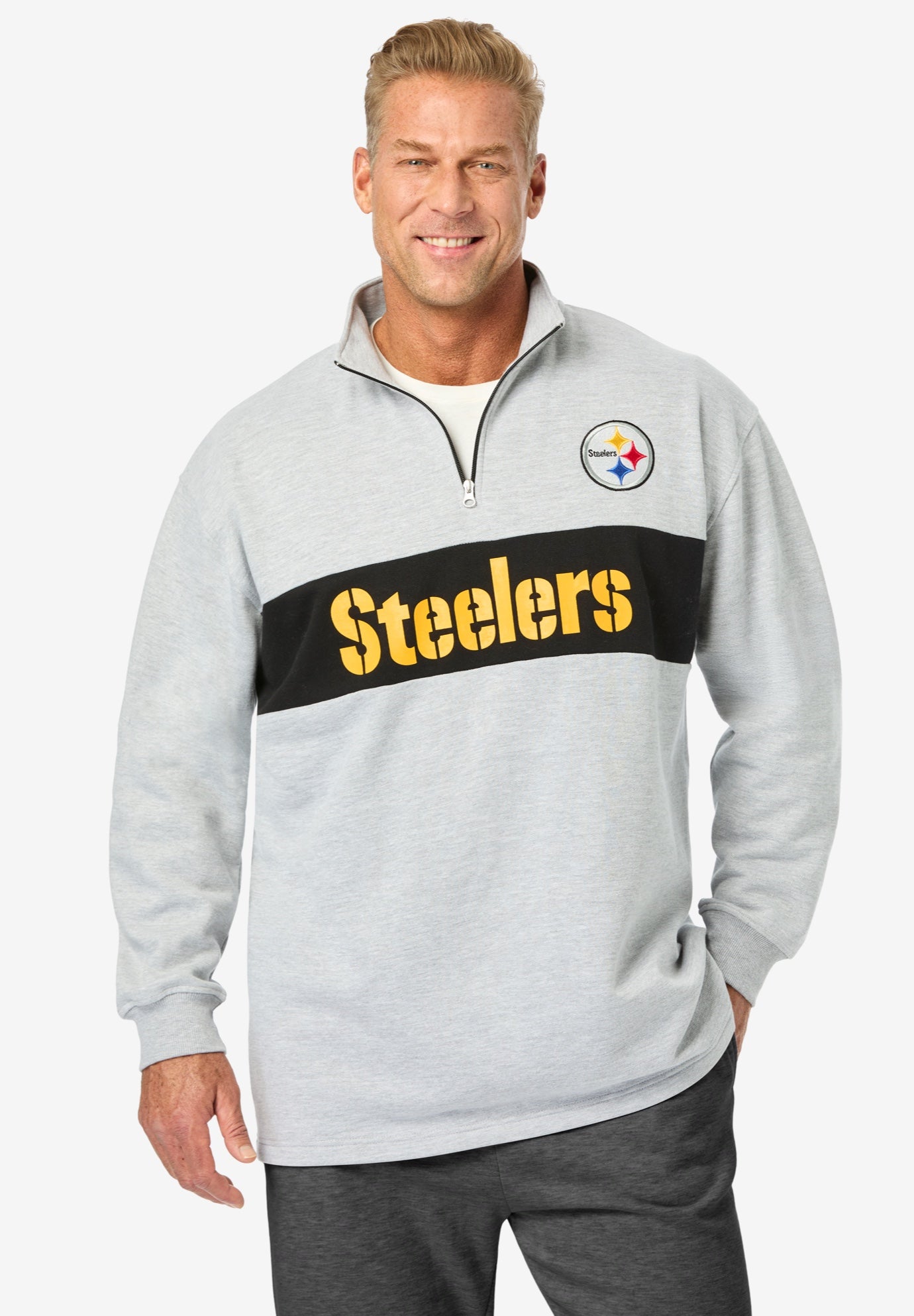 NFL® Colorblock 1/4 Zip Jacket image number 0