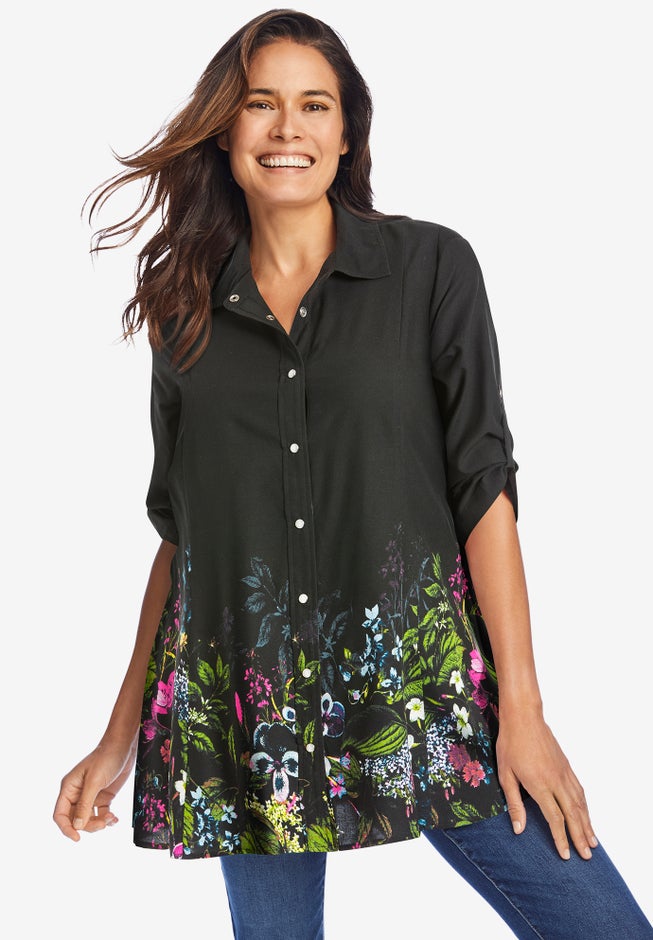 Snap Swing Pocket Tunic image number 0