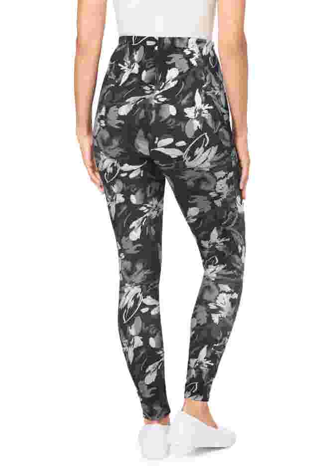 Stretch Cotton Printed Pocket Legging image number 1