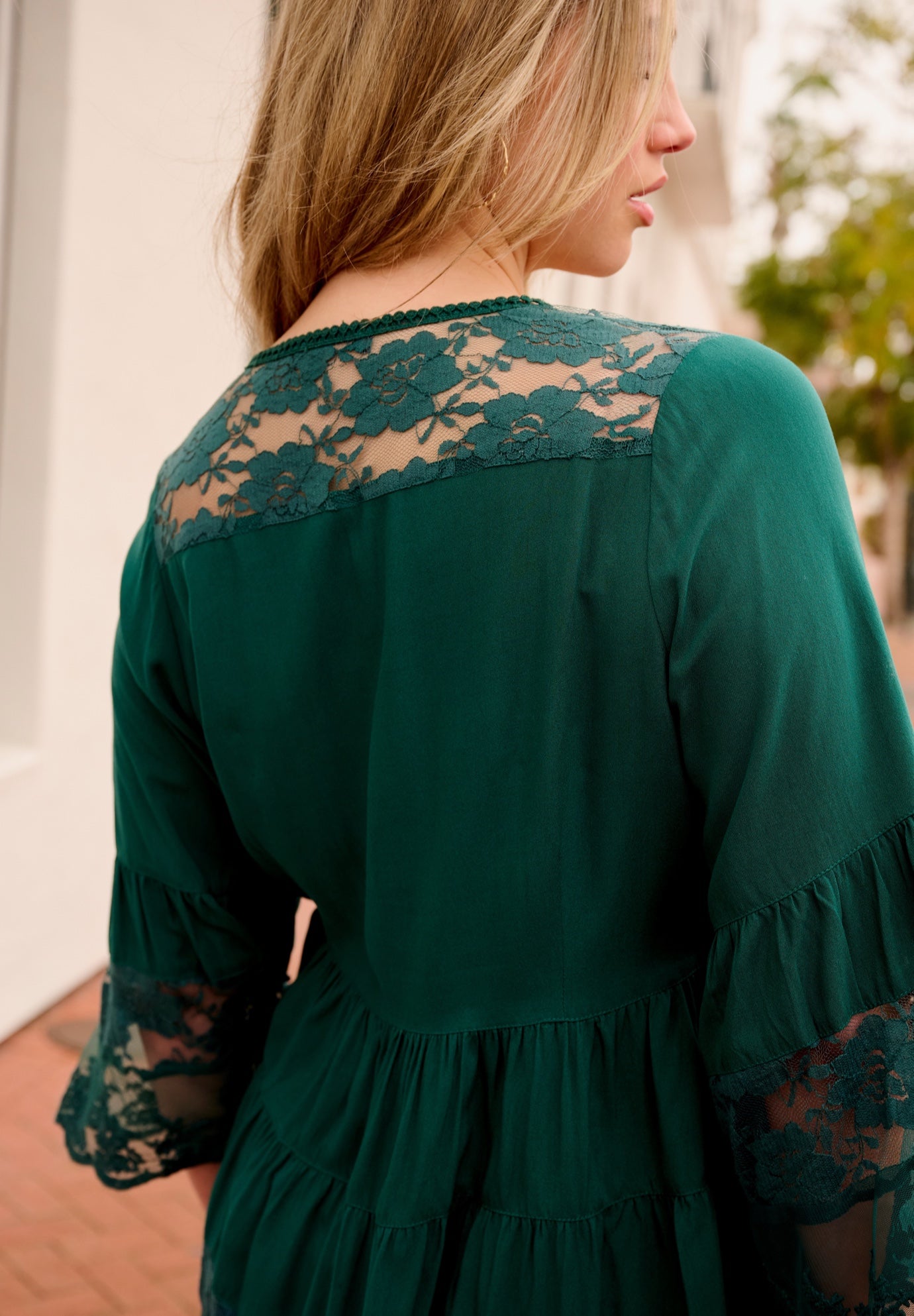 Lace Illusion Blouse image number 2