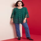 Lace Illusion Blouse image number 0