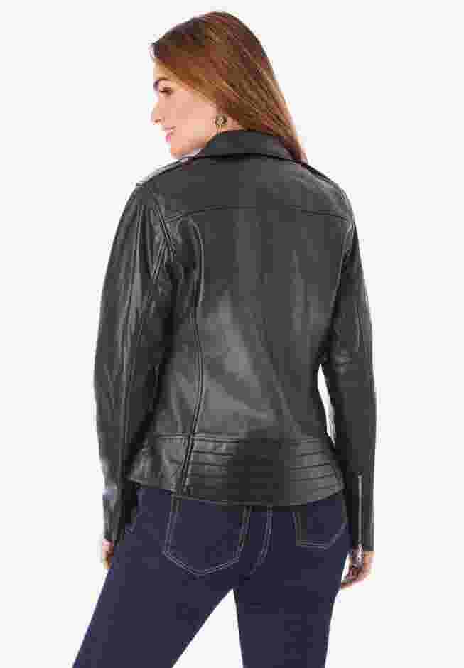 Leather Moto Jacket image number 1