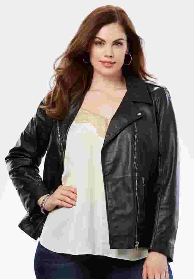 Leather Moto Jacket image number 5