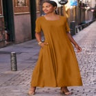 Square Neck Maxi Dress image number null