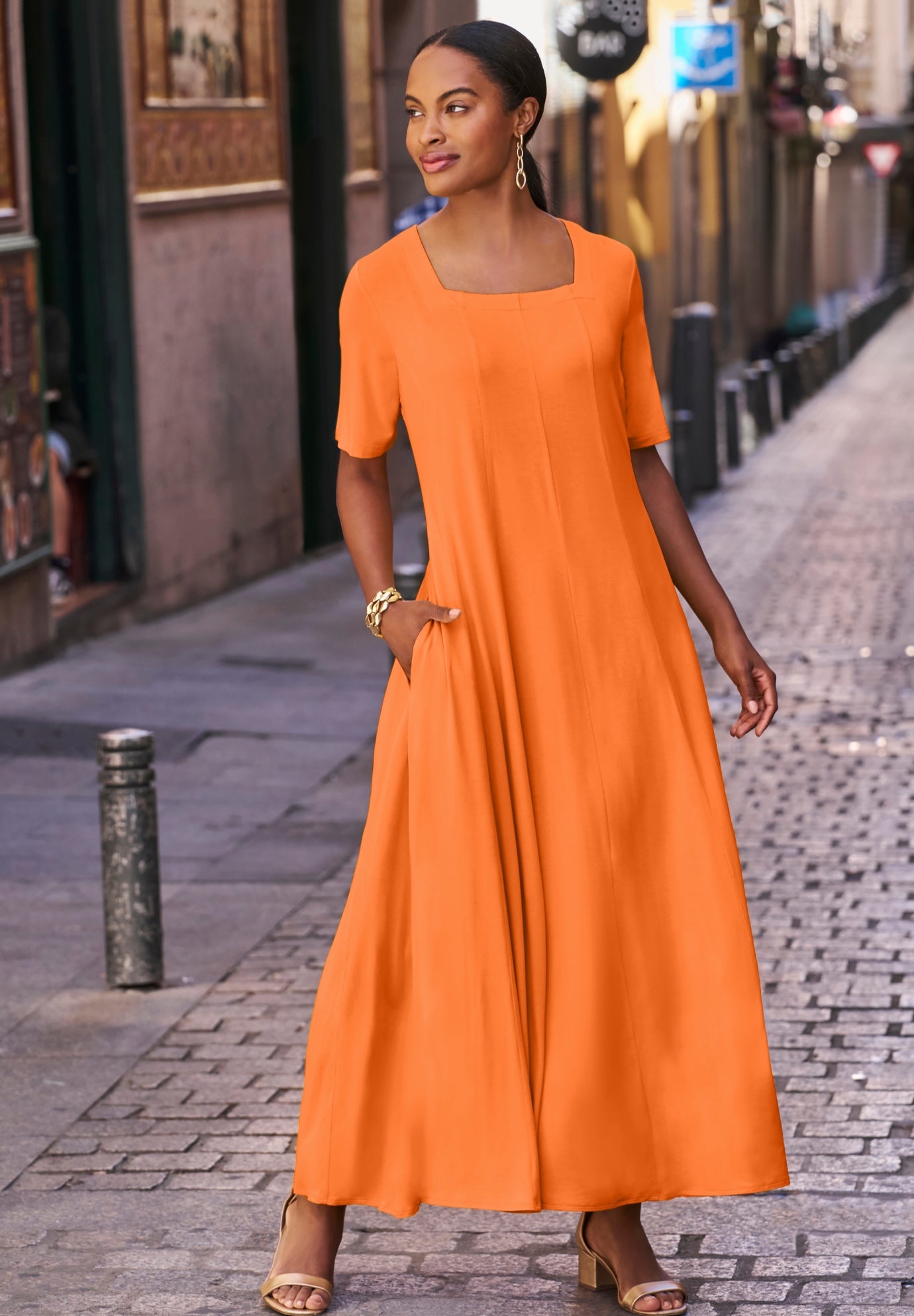 Square Neck Maxi Dress image number 0