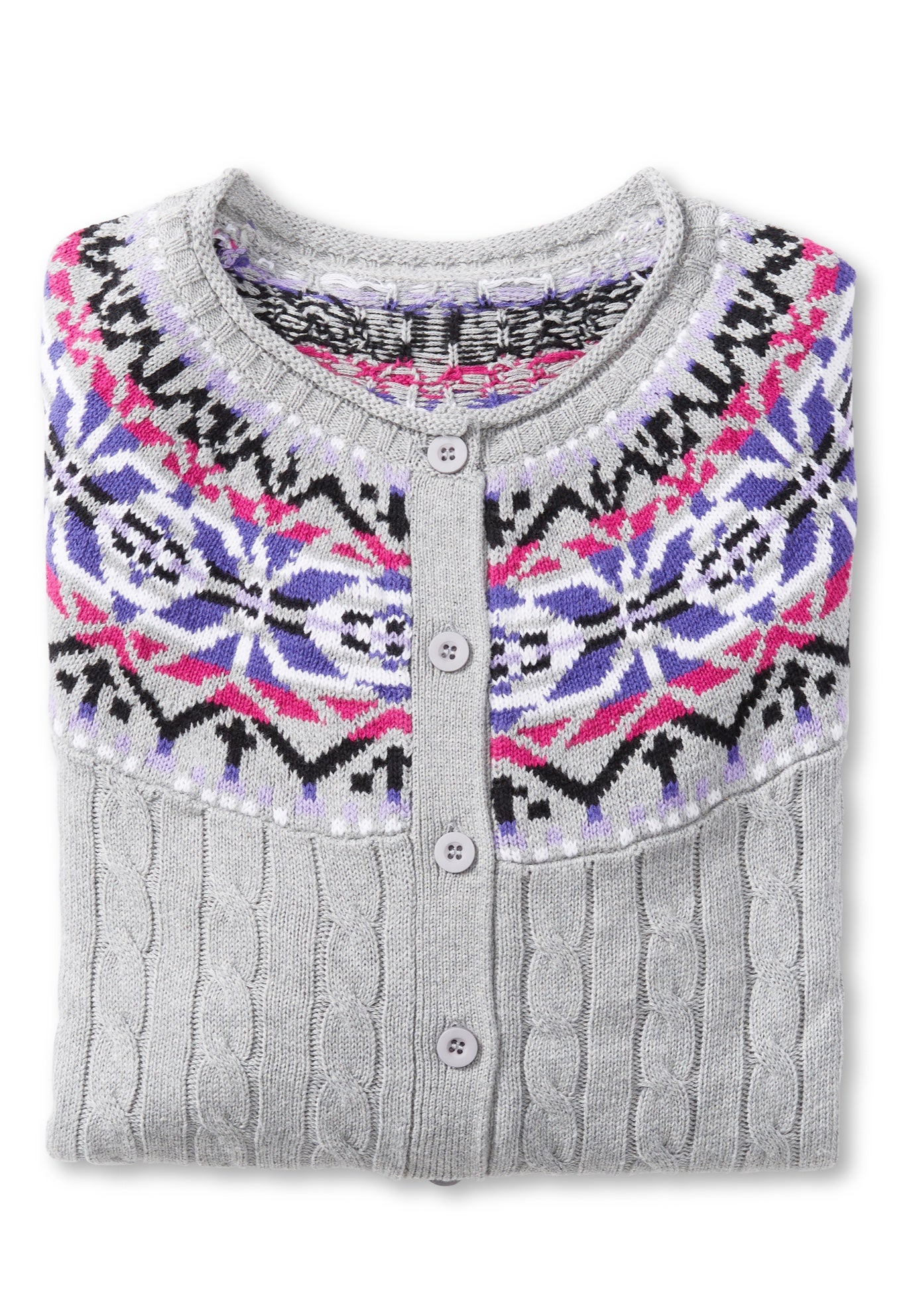 Fair Isle Cardigan image number 3
