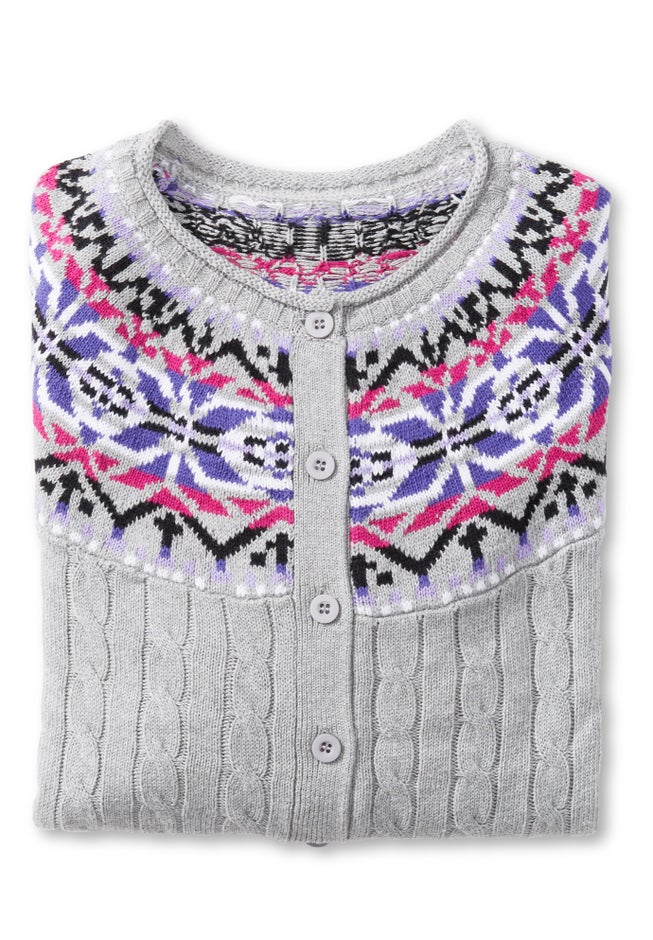 Fair Isle Cardigan image number 3