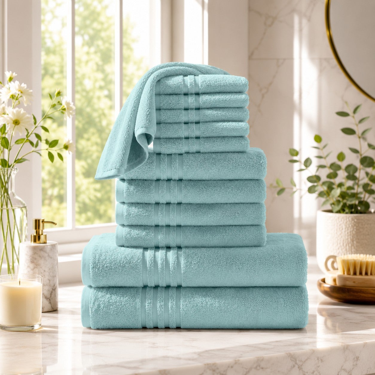 12-Pc. Zero-Twist Bath Towel Set image number 0