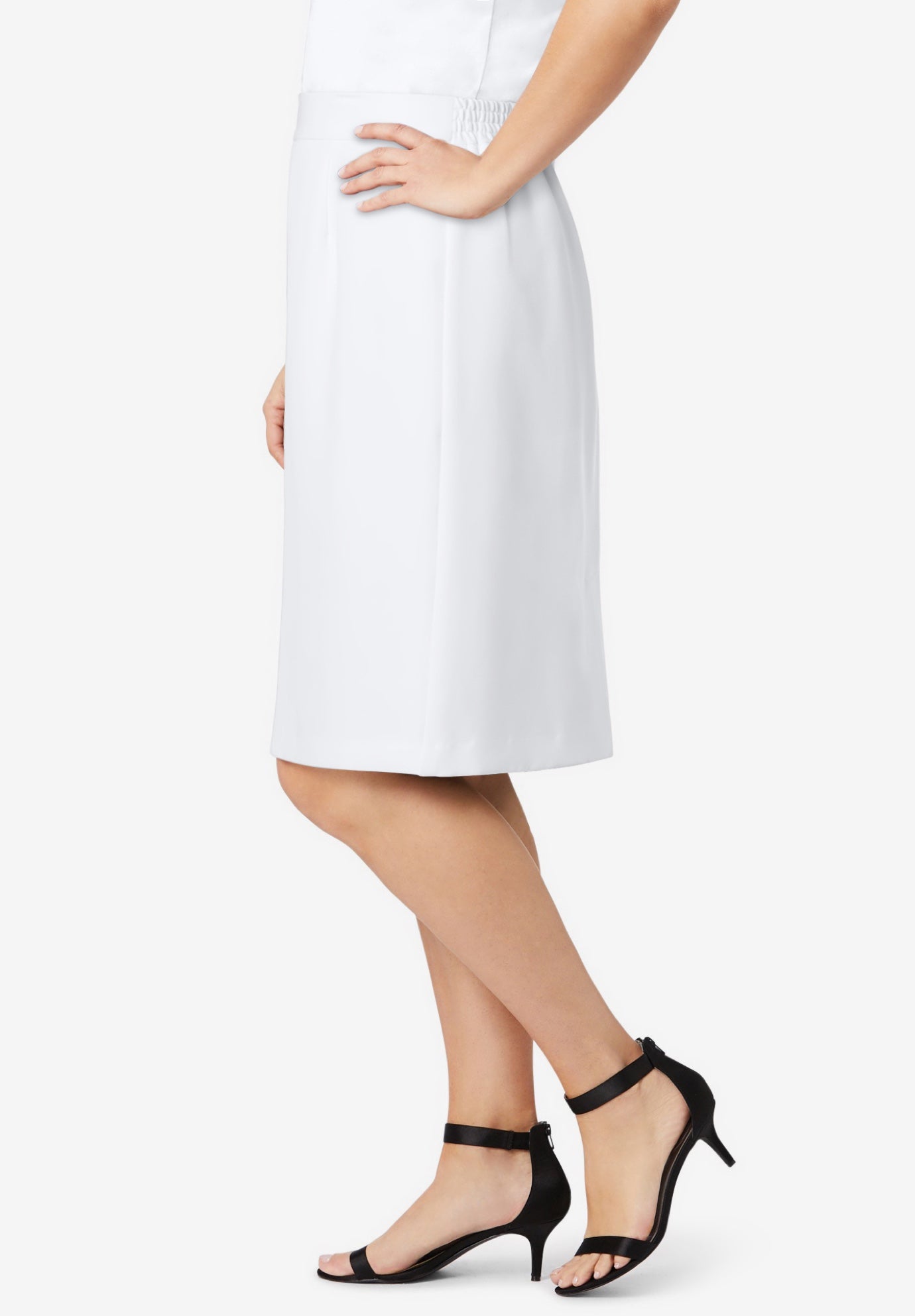 Tummy Control Bi-Stretch Pencil Skirt image number 2