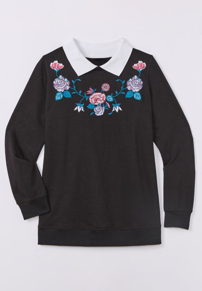 Layered-Look Sweatshirt image number 1