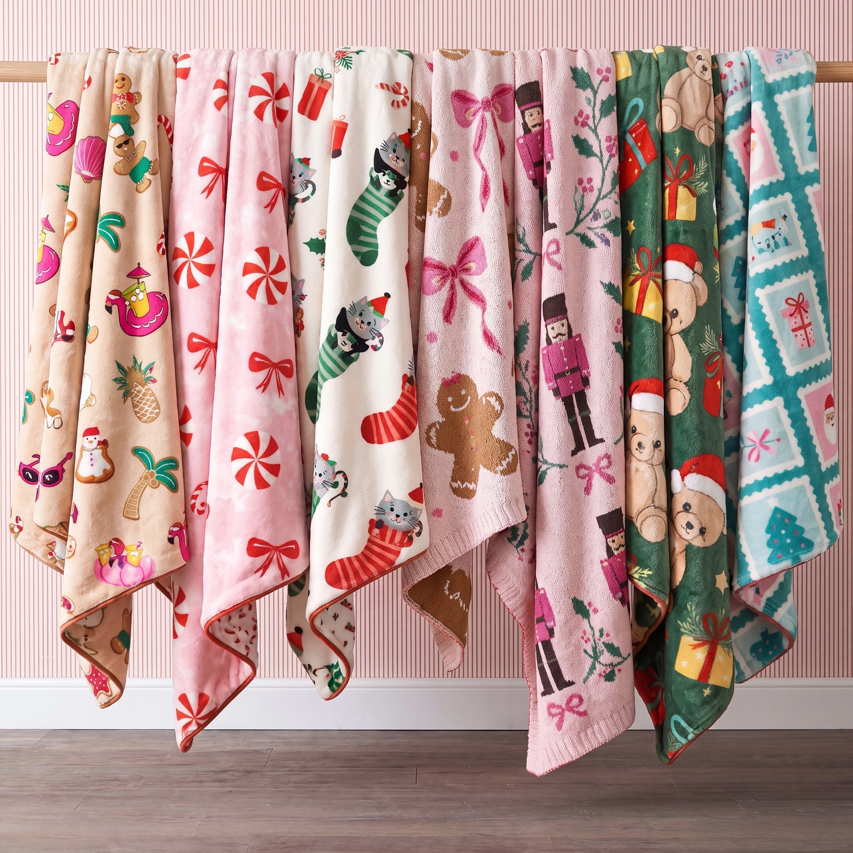 Beary Christmas Plush Throw image number 2