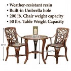 Bellagio 3-Pc. Bistro Set image number null