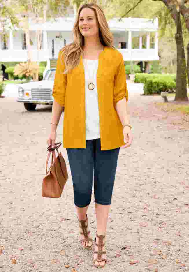 Embroidered Buttonfront Tunic image number 0