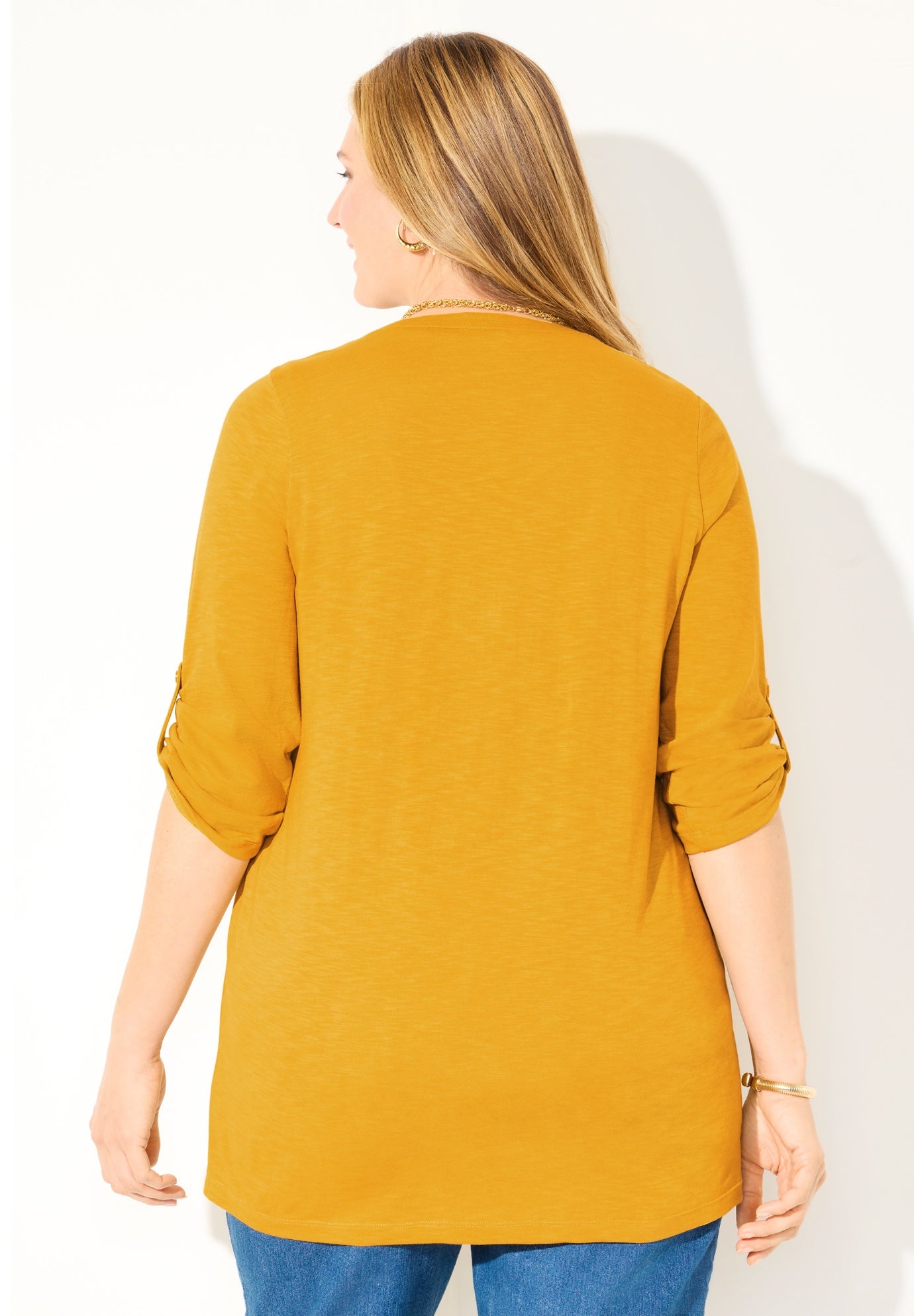 Embroidered Buttonfront Tunic image number 1