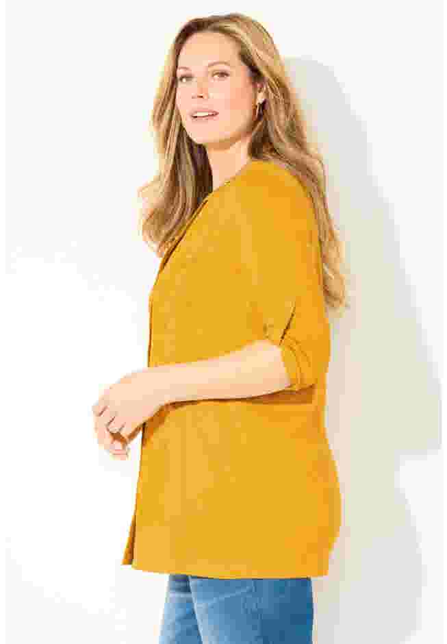 Embroidered Buttonfront Tunic image number 2