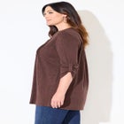 Impossibly Soft Half-Button Swing Top image number null