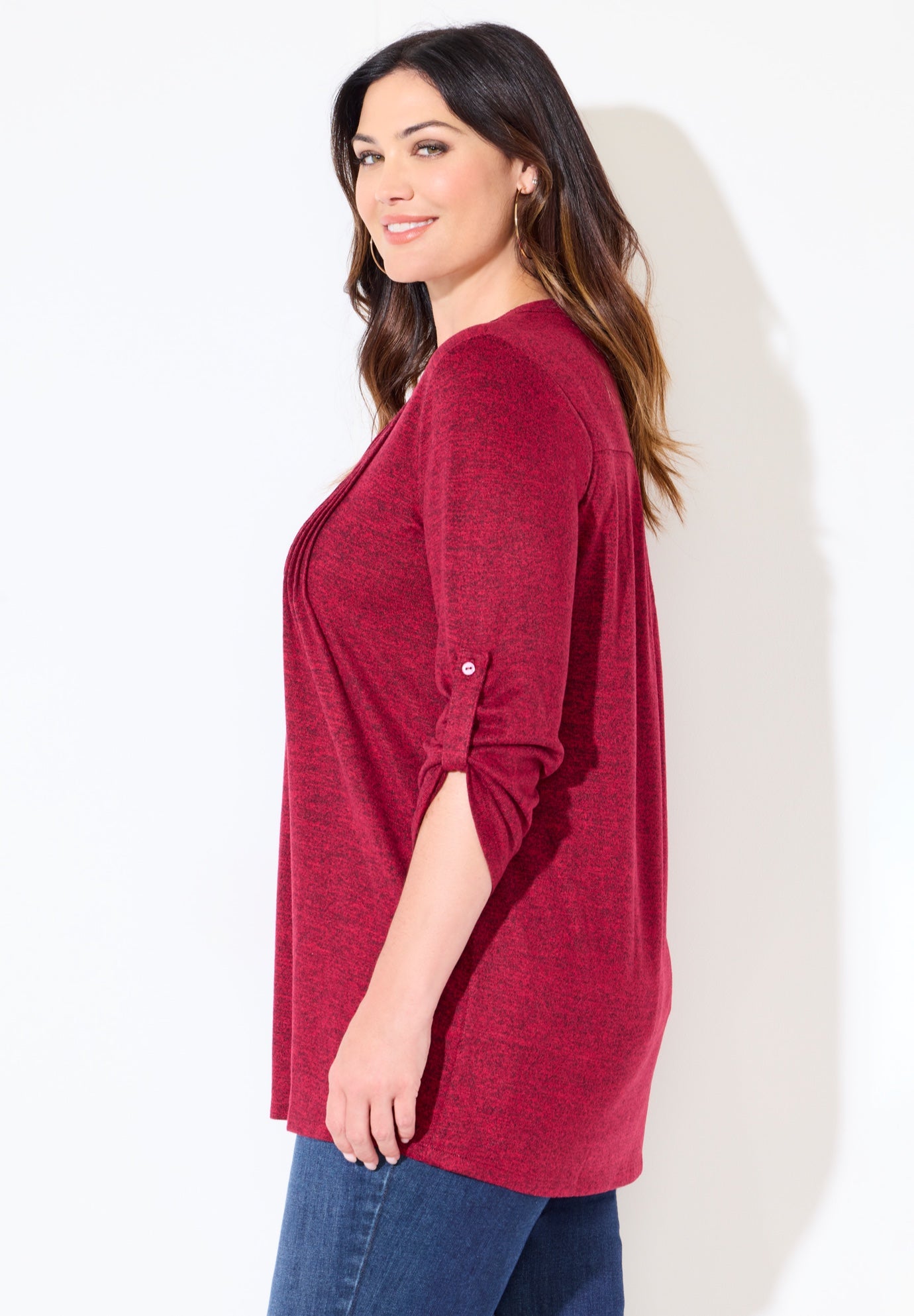 Impossibly Soft Half-Button Swing Top image number 2