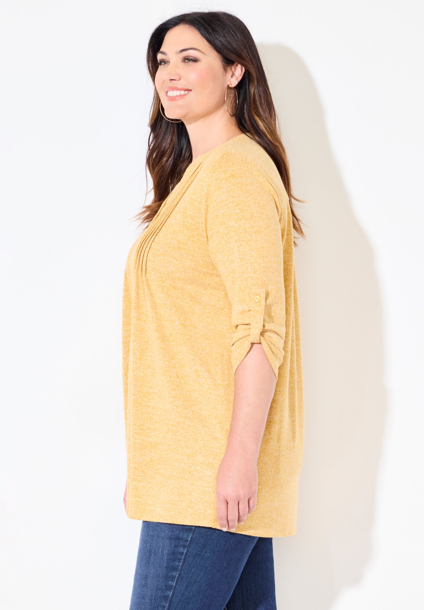 Impossibly Soft Half-Button Swing Top image number 2