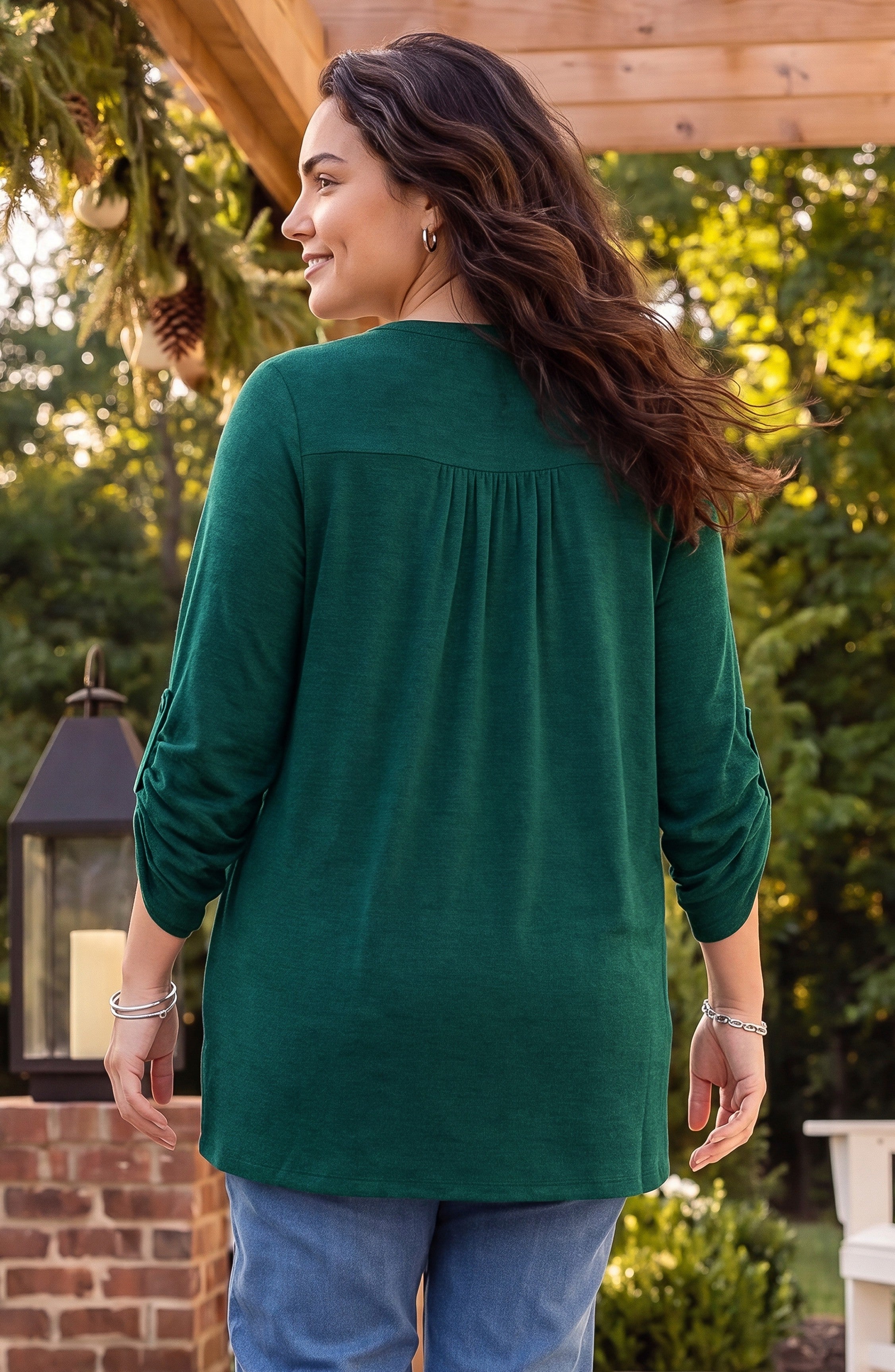 Impossibly Soft Half-Button Swing Top image number 3