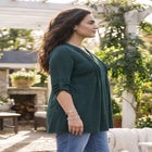 Impossibly Soft Half-Button Swing Top image number 4