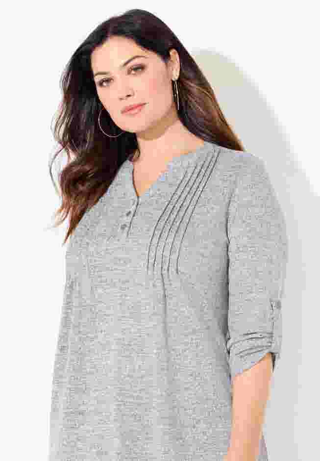 Impossibly Soft Half-Button Swing Top image number 3