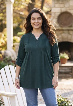 Impossibly Soft Half-Button Swing Top