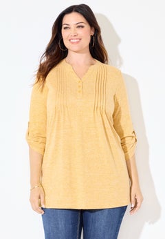 Impossibly Soft Half-Button Swing Top
