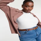 Collared Cardigan Sweater image number null