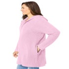 Hoodie Shaker Cardigan Sweater image number null