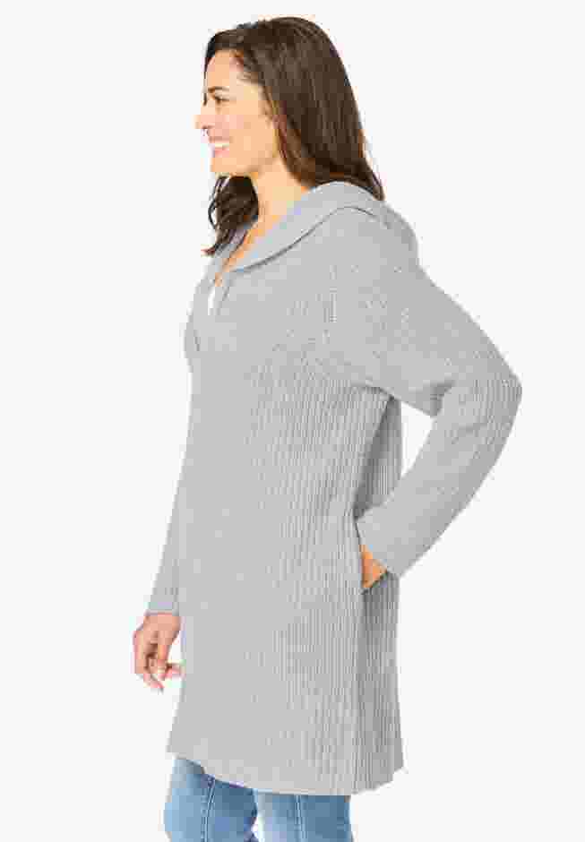 Hoodie Shaker Cardigan image number 2
