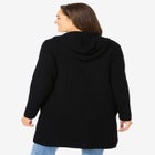 Hoodie Shaker Cardigan Sweater image number null