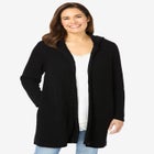 Hoodie Shaker Cardigan Sweater image number null