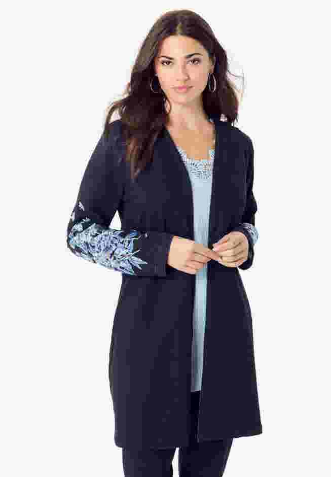 Knit Denim Jacket image number 0