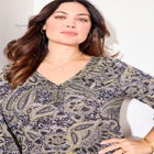 Sofia Knit Peasant Top image number null