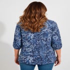 Sofia Knit Peasant Top image number null