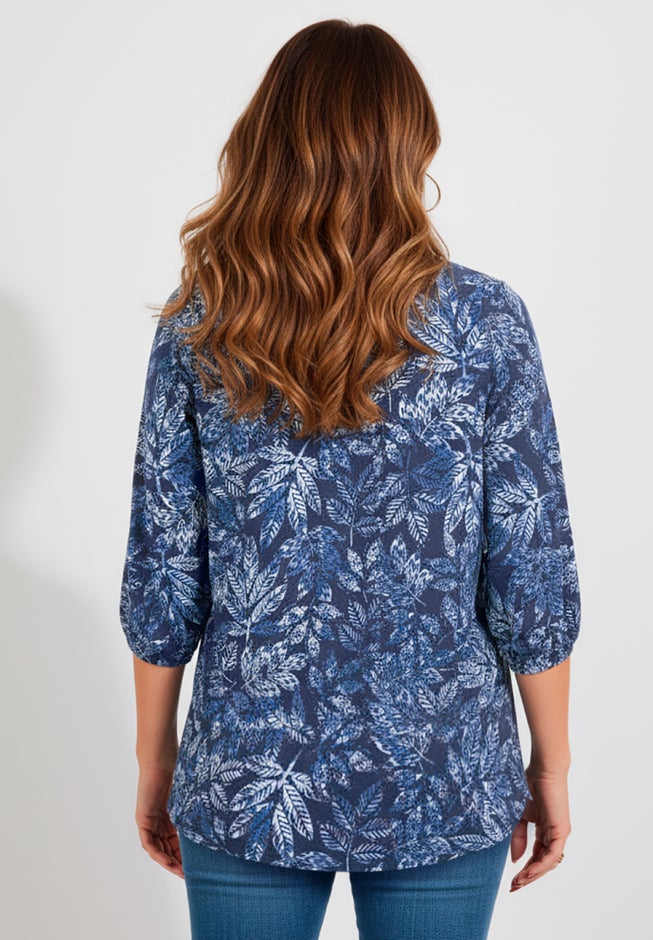 Sofia Knit Peasant Top image number 2