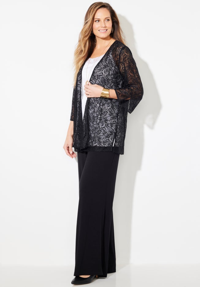 AnyWear Lace Cardigan image number 1