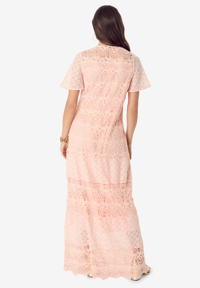 Crochet Lace Maxi Dress image number 2