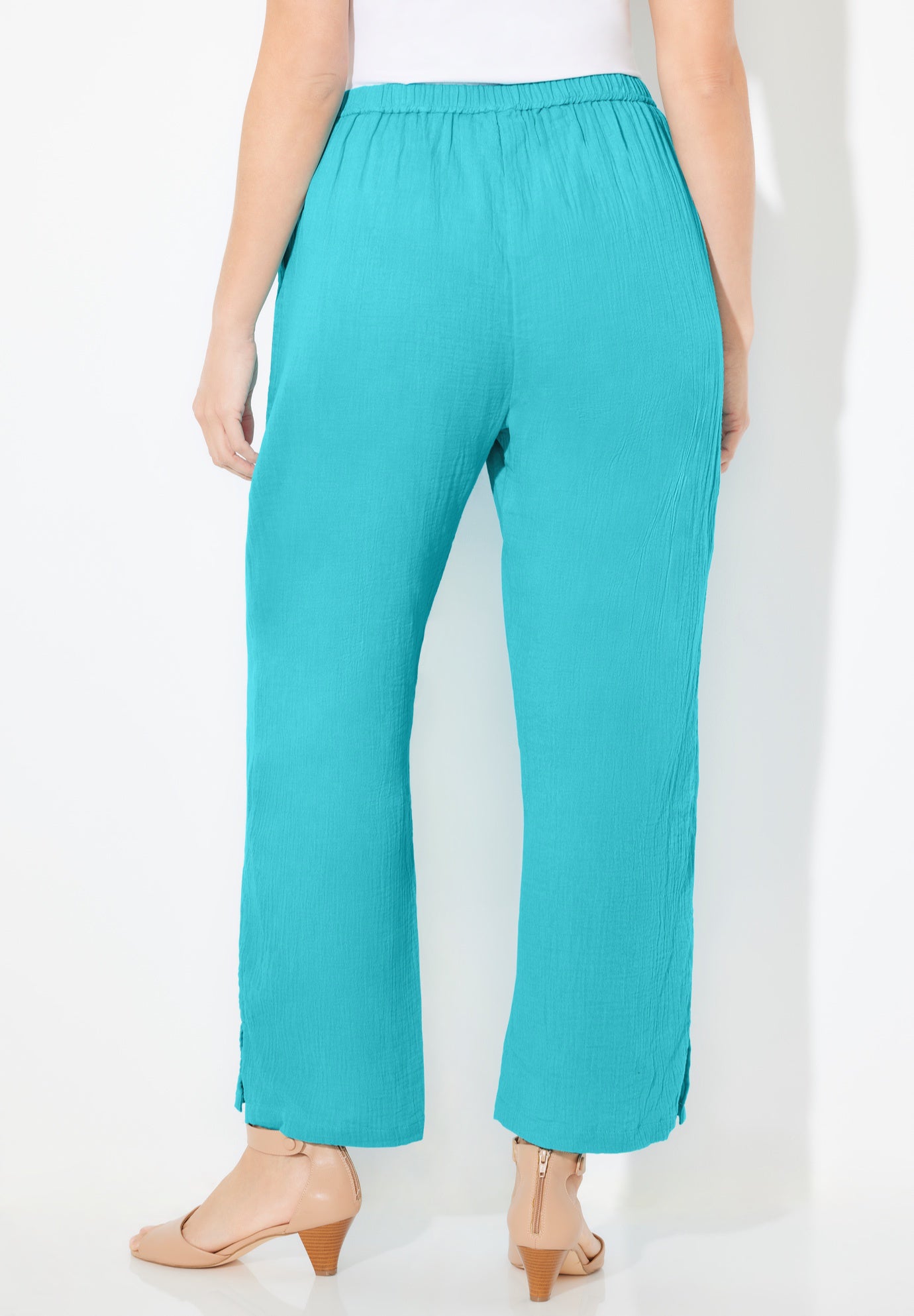 AnyWear Pucker Cotton Wide Leg Pant image number 1