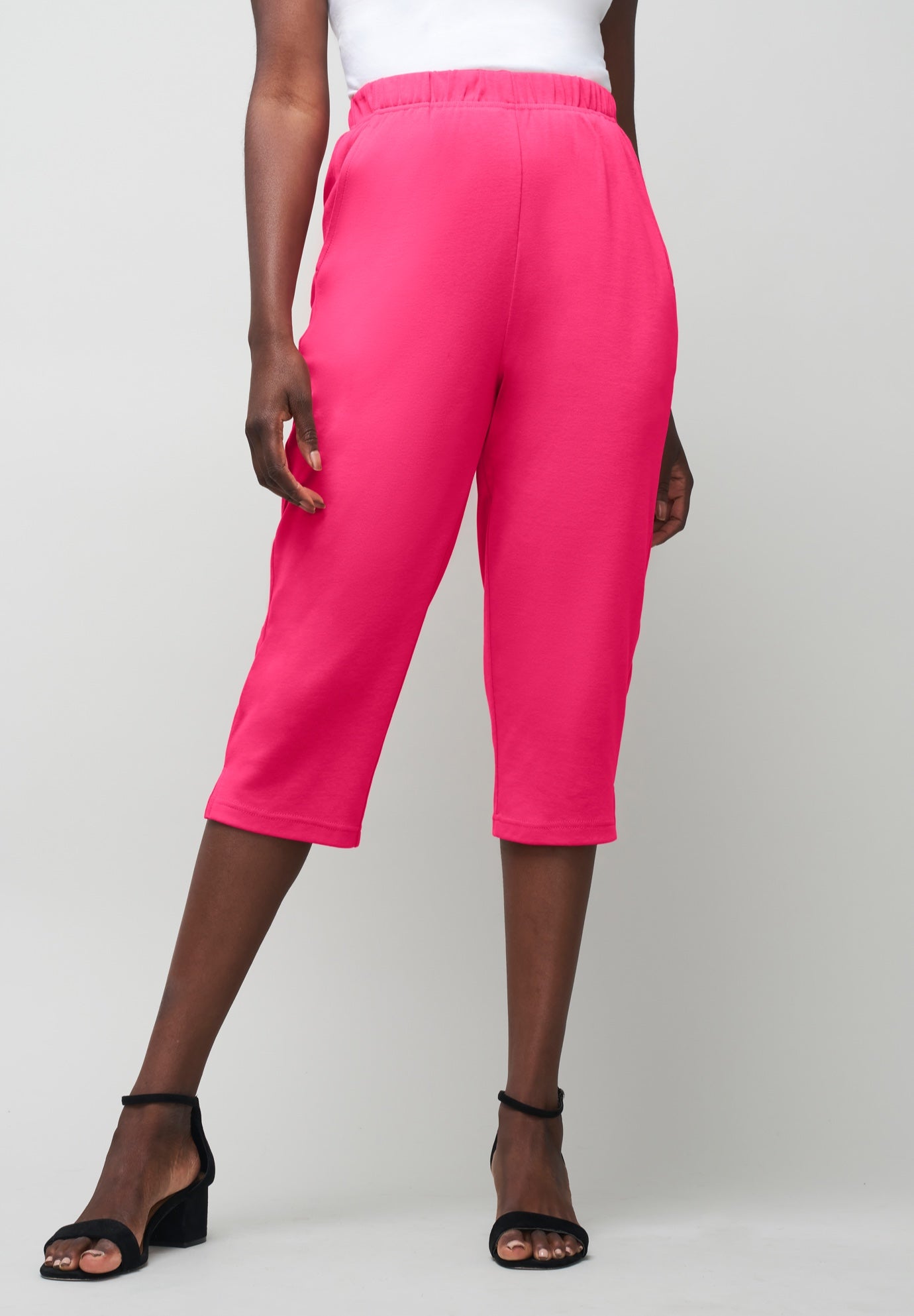 Soft Ease Cotton Knit Capri image number 0