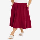Soft Ease Midi Skirt image number null