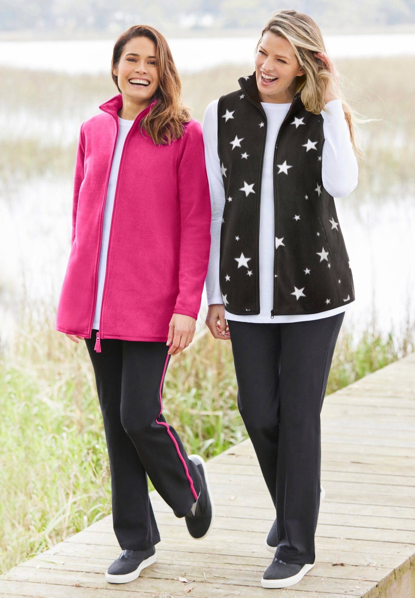 Zip-Front Microfleece Vest image number 5