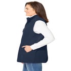 Zip-Front Microfleece Vest image number null