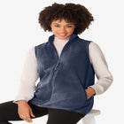 Zip-Front Microfleece Vest image number null