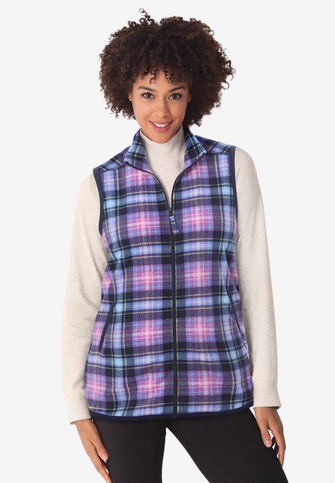 Zip-Front Microfleece Vest image number 1