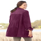 Pleat-Back Corduroy Jacket image number null