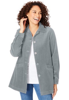 Pleat-Back Corduroy Jacket