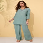 Hand Crinkled Embellished Tunic image number null