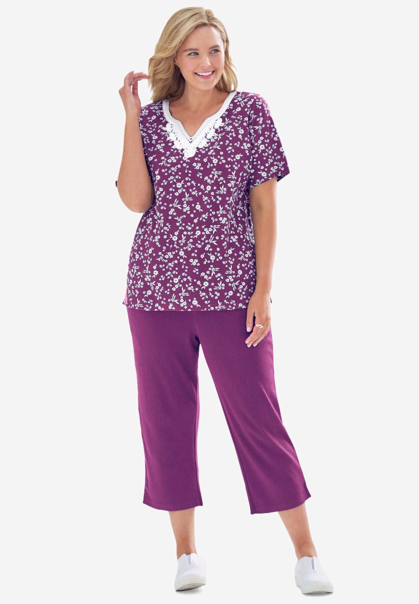 2-Piece Tunic and Capri Set image number 0